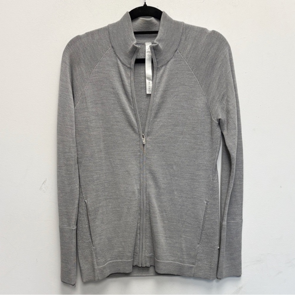 lululemon athletica  Zip Up Gray Sweater